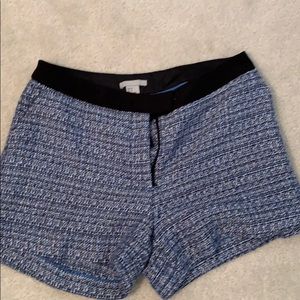 Blue and white shorts